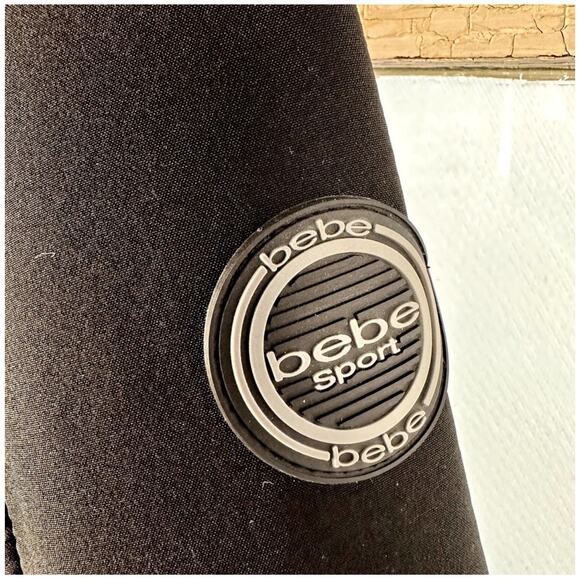 BeBe Sport Athletic Zip-Up Jacket Womens S Reflective Trim Sporty Modern Track - Picture 3 of 11